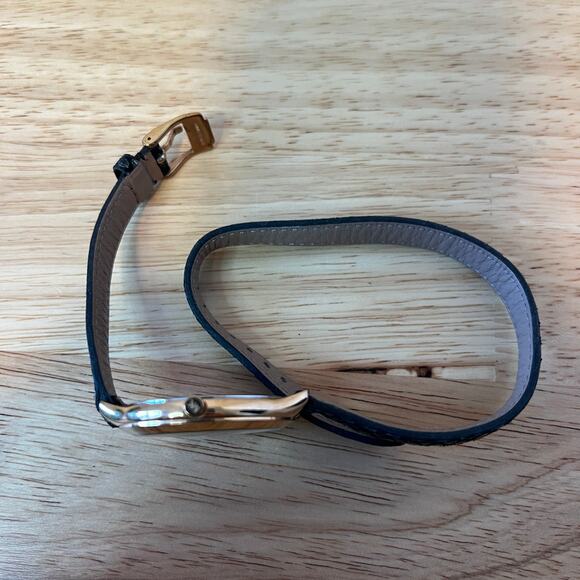 Michael Kors MK-2322 Rose Gold Dial Watch with Black Leather Double Wrap Strap - Picture 10 of 11